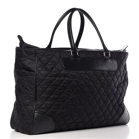 chanel nylon travel tote|chanel quilted shopping tote.